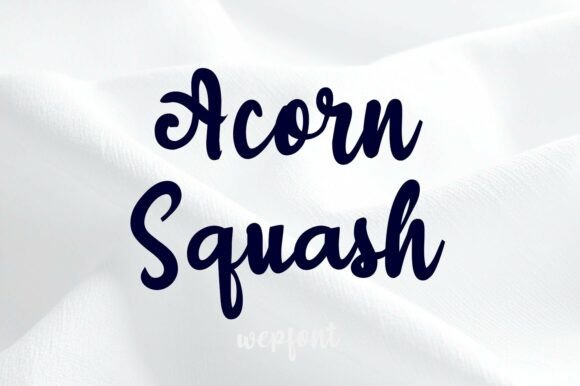 Acorn Squash: A Handwritten Font for Editorial Warmth