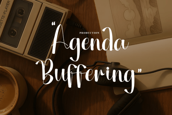 Agenda Buffering: A Script Font for Polished Branding