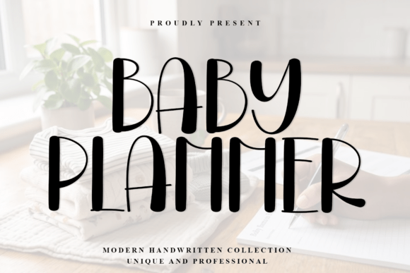 Baby Planner Font: Elegant Script for Handmade Brands
