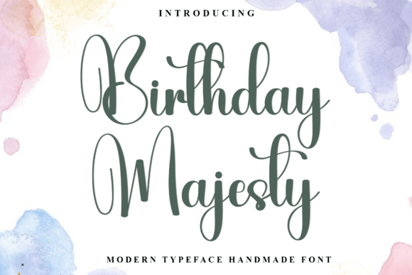 Birthday Majesty Font for Crafters