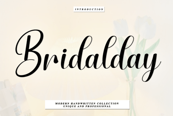 Bridalday: A Timeless Handwritten Font for Editorial Design
