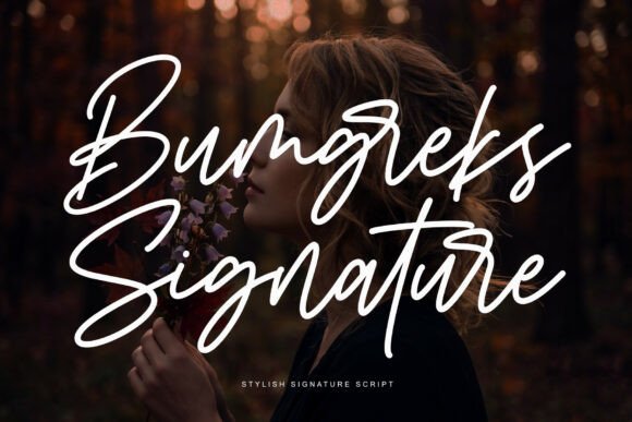 Bumgreks Signature: A Handwritten Font for Makers