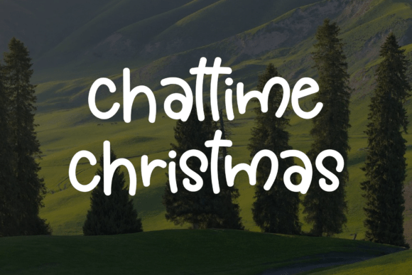 Chattime Christmas: A Script Font for Polished Branding