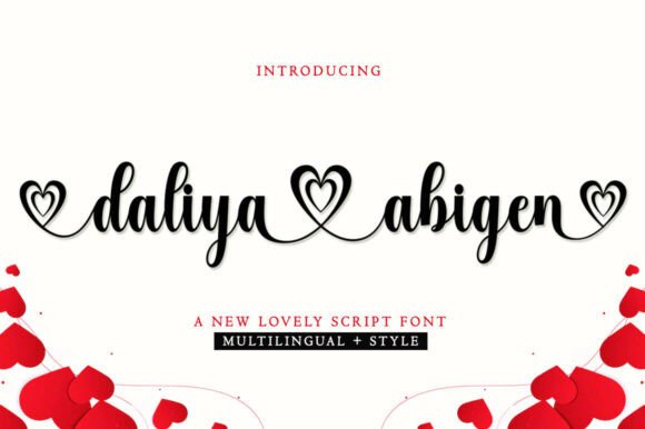 Daliya Abigen: A Script Font for Digital Design