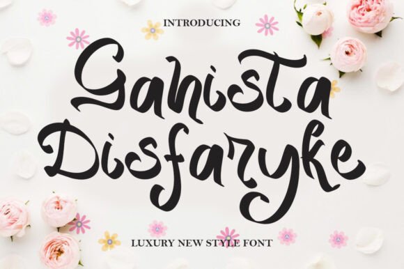 Gahista Disfaryke: A Soft Script Typeface for Editorial Elegance