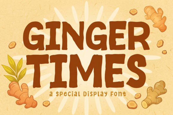 Ginger Times: A Cute Display Font for Crafters