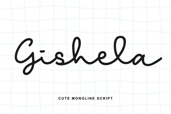 Gishela: A Refined Signature Font for Brand Identity