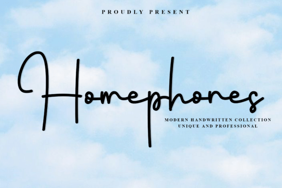 Homephones: A Graceful Script Font for Editorial Design