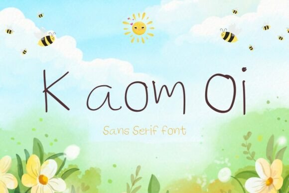K Aom Oi Font: Warm Handwritten Style for Brands