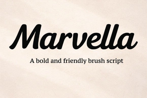 Marvella: A Charismatic Script Typeface for Editorial Design