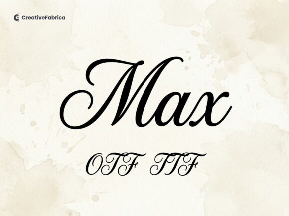 Max: A Timeless Script Font for Elegant Editorial Design