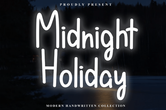 Midnight Holiday: An Elegant Script Font for Editorial Design