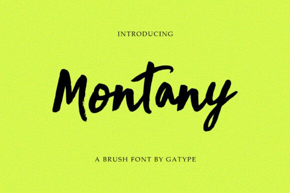 Montany Font: Elevate Your Brand with Organic Script Style