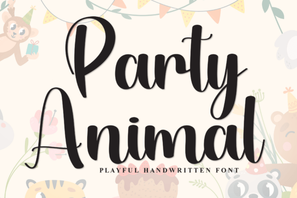 Party Animal: A Playful Handwritten Font for Editorial Design