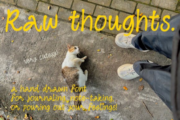 Raw Thoughts Typeface for Authentic Branding