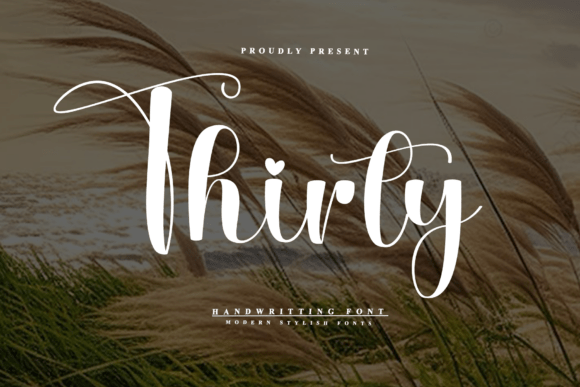 Thirty: A Modern Script Font for Web Design